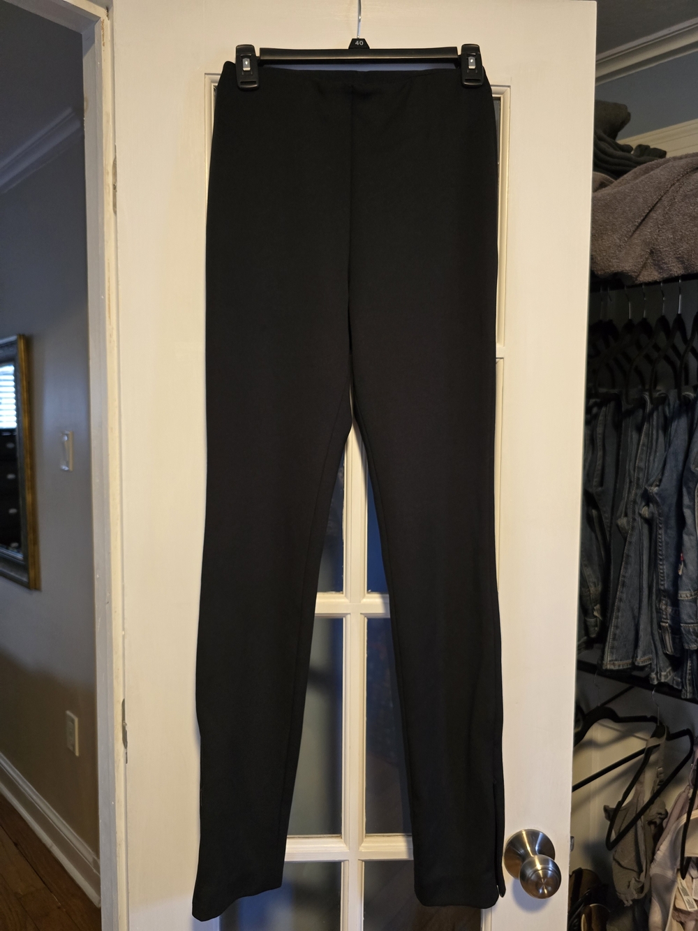 Calvin Klein Black Straight-Leg Leggings